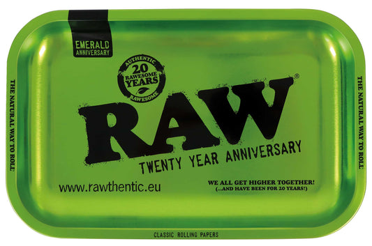 RAW - EMERALD GREEN METAL ROLLING TRAY 20TH