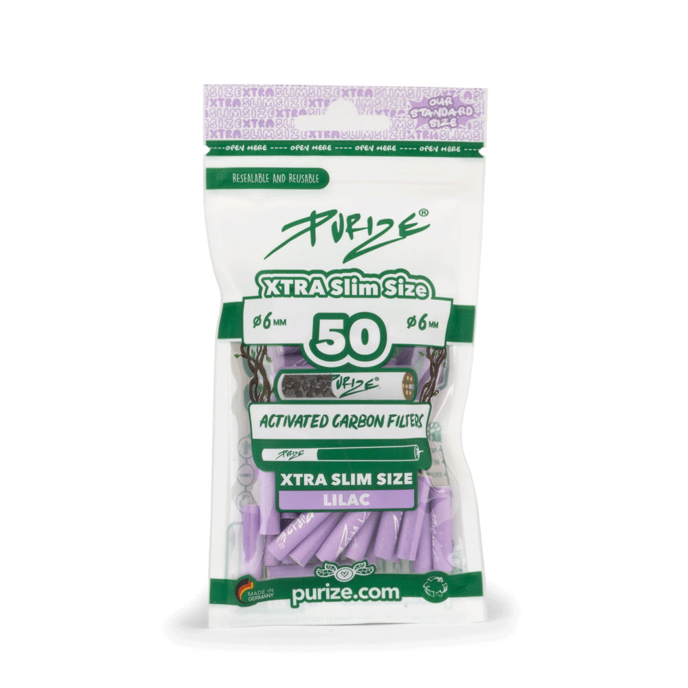 PURIZE® - Aktivkohlefilter XTRA Slim Size - 50er Pack
