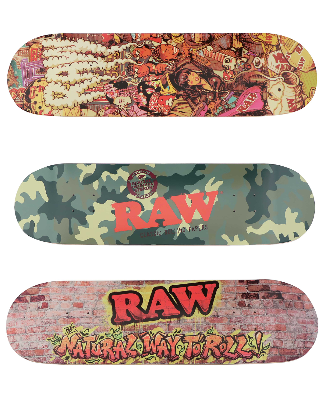 RAW® SKATE DECK ( MIXED STYLES )