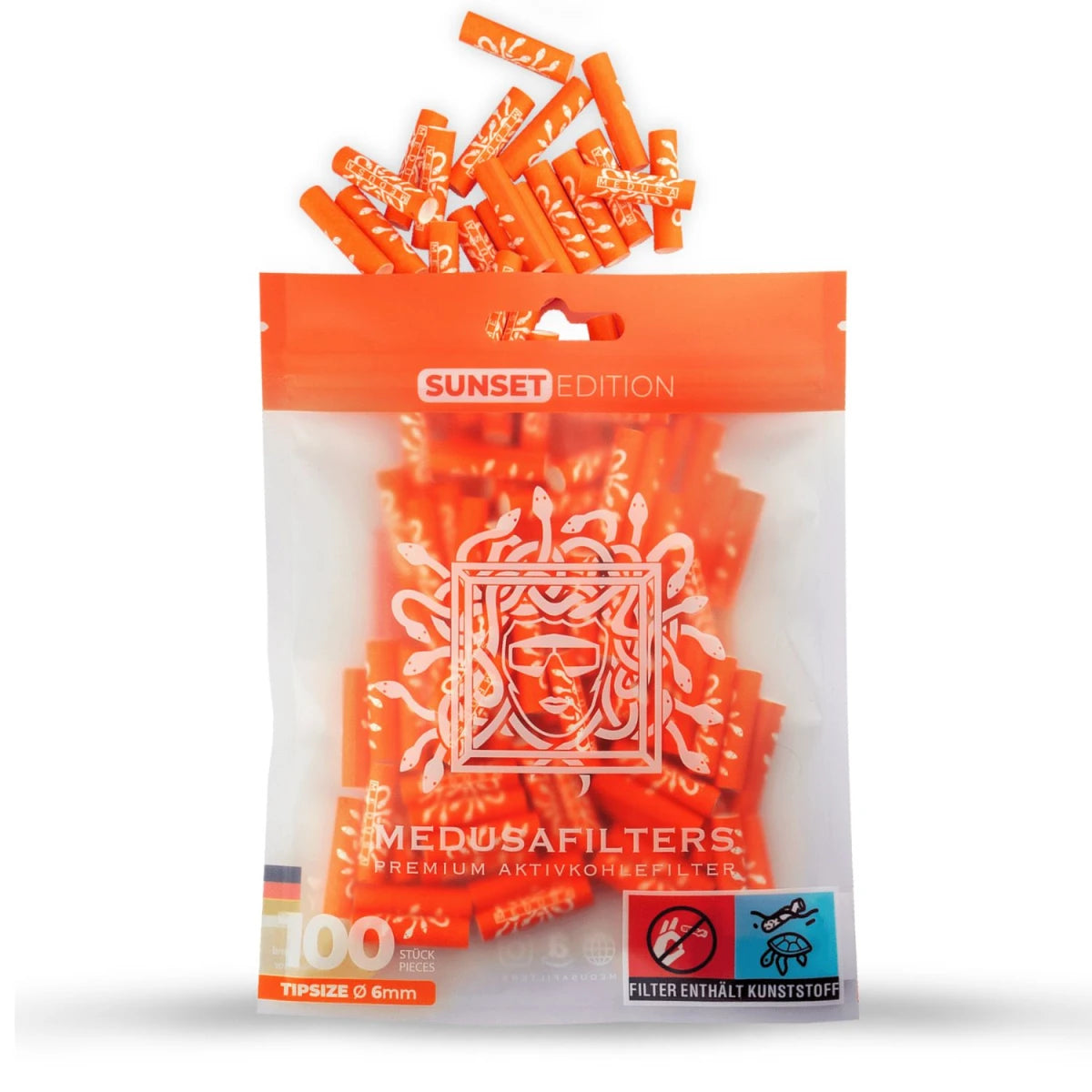 Medusafilters - Aktivkohlefilter 6mm (100 Stück) - verschiedene Farben