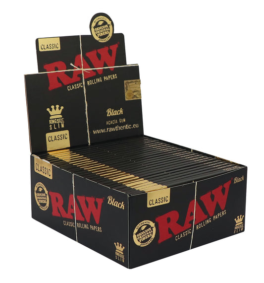 RAW Papers - BLACK (KS SLIM)