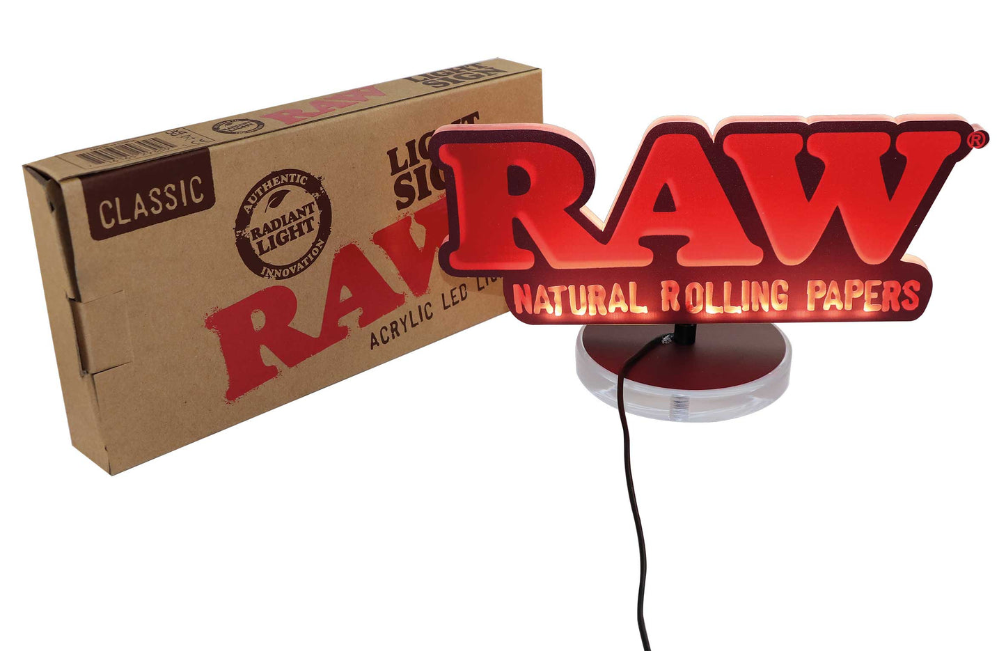 RAW Leuchtschild mit USB Anschluss