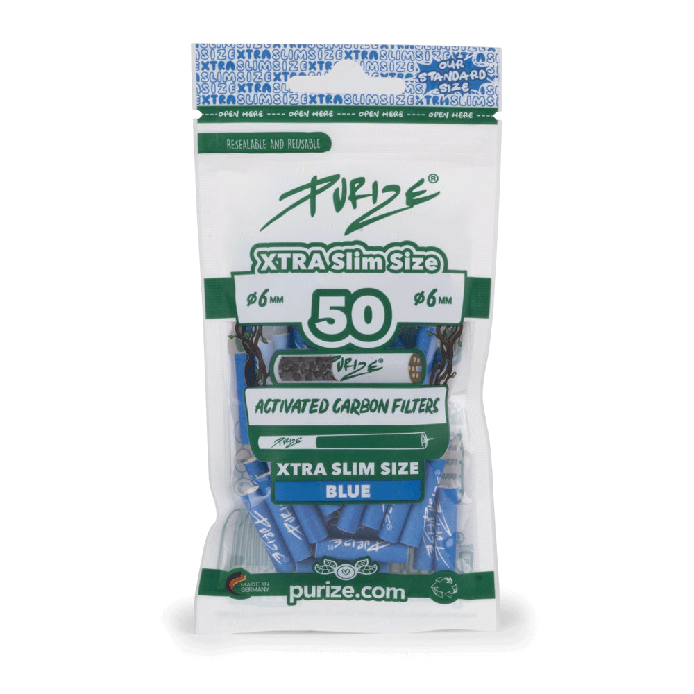 PURIZE® - Aktivkohlefilter XTRA Slim Size - 50er Pack