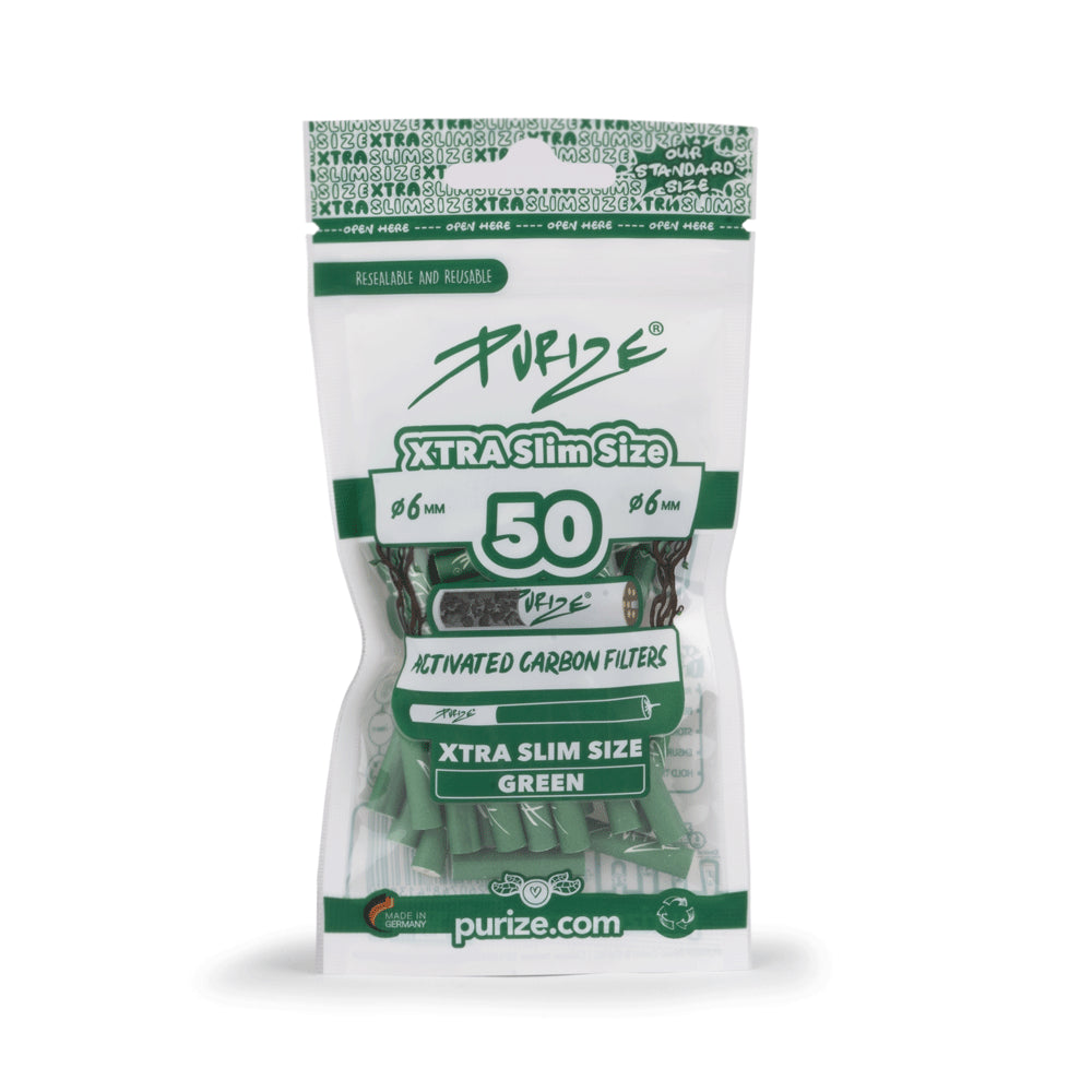 PURIZE® - Aktivkohlefilter XTRA Slim Size - 50er Pack