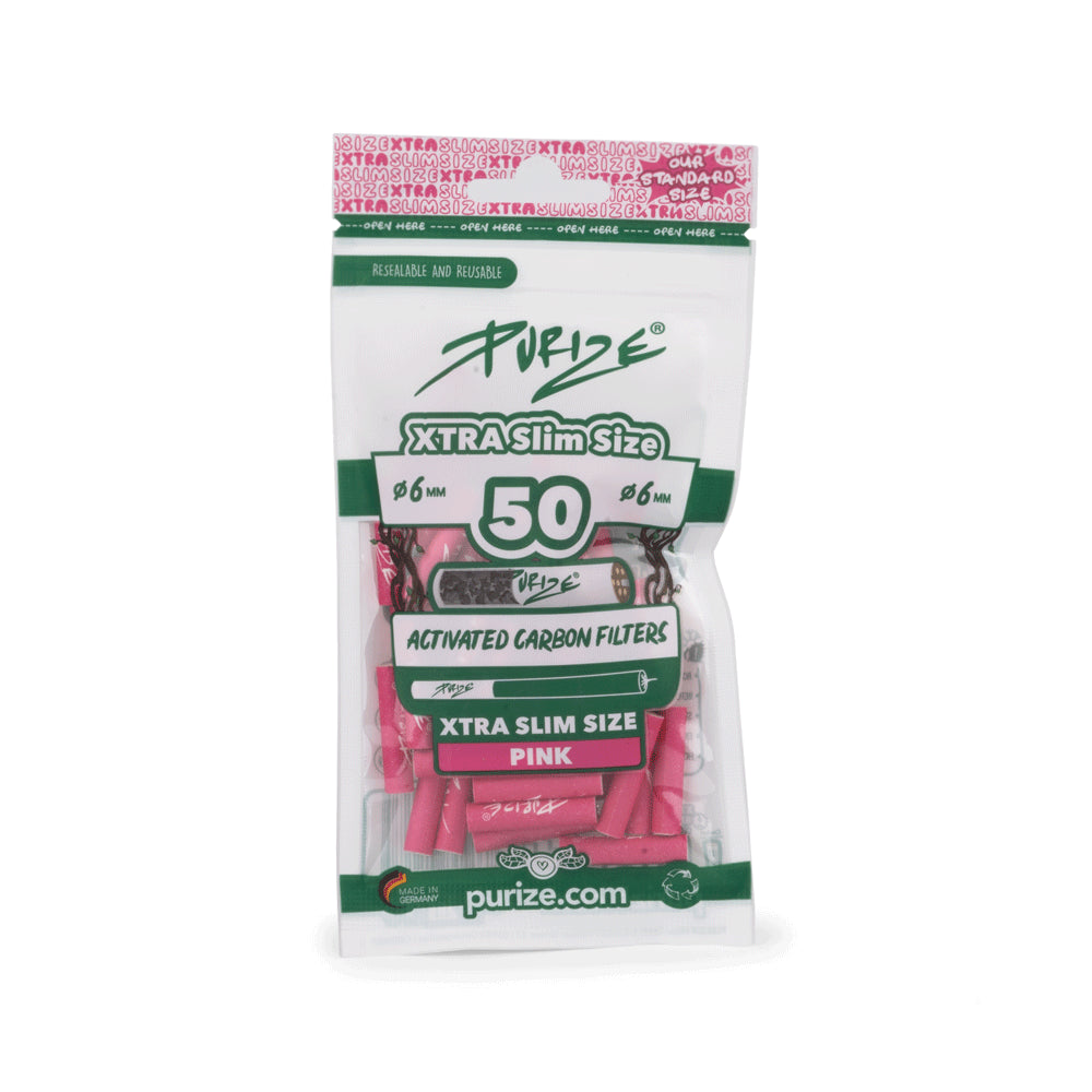 PURIZE® - Aktivkohlefilter XTRA Slim Size - 50er Pack