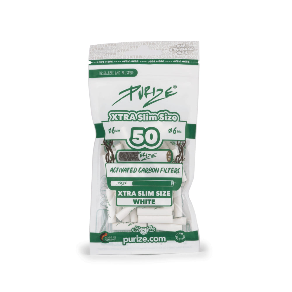 PURIZE® - Aktivkohlefilter XTRA Slim Size - 50er Pack