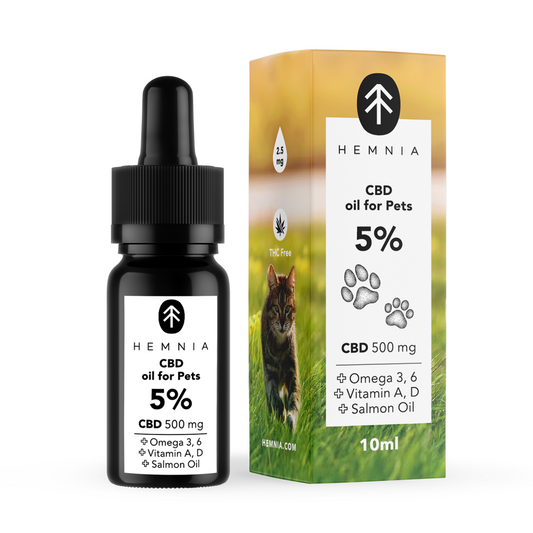 Hemnia -  CBD Lachsöl für Tiere (5% und 10%)