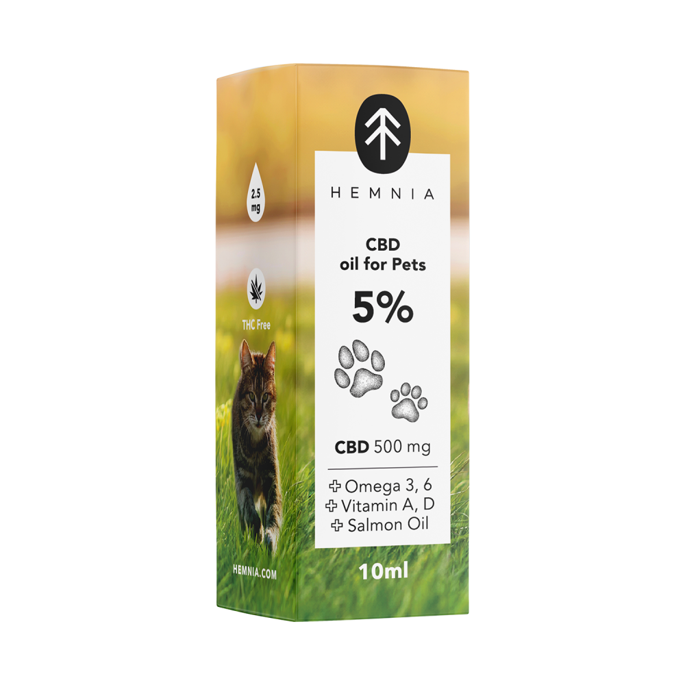 Hemnia -  CBD Lachsöl für Tiere (5% und 10%)